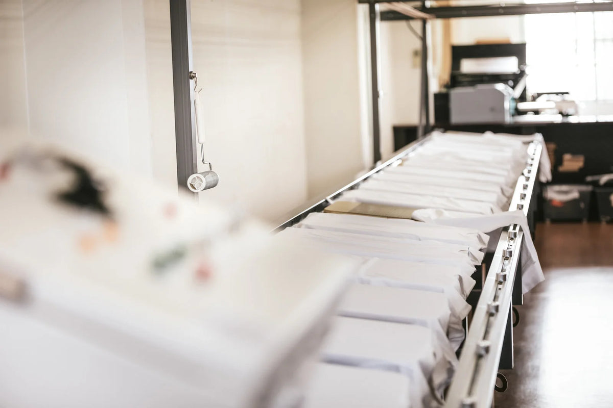 洗濯耐久性を高めるための熱処理工程