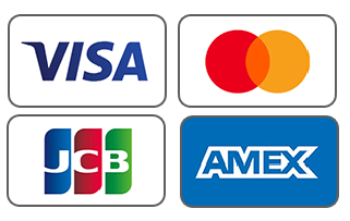 クレジットカード決済（VISA / Mastercard / JCB / AMEX）