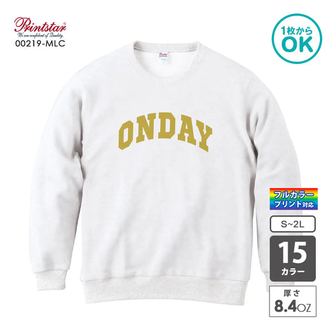 00219-MLC クルーネックライトトレーナー｜Printstar｜オリジナルトレーナー