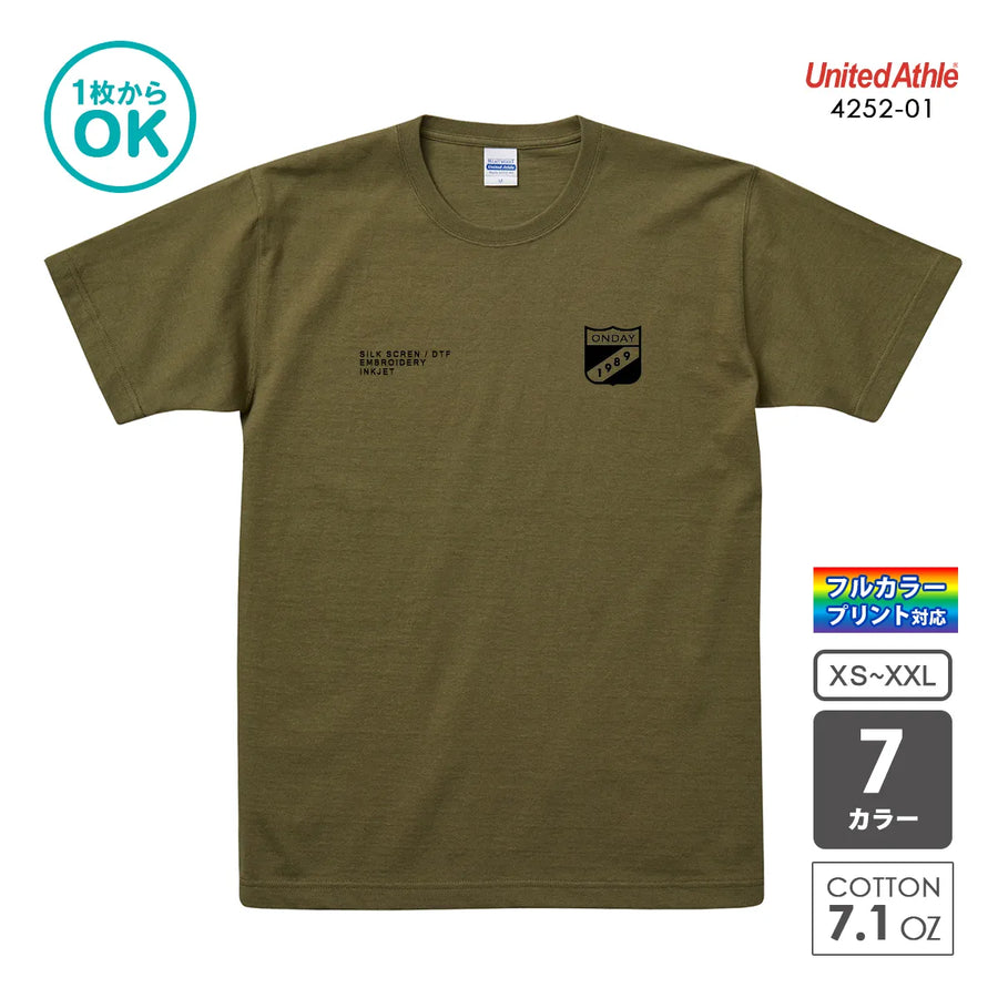 4252-01 オーセンティック スーパーヘヴィーウェイト 7.1オンス Tシャツ｜United Athle｜オリジナルTシャツ